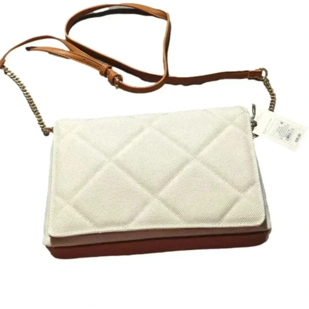 Square Woven Crossbody Bag - A New Day Natural